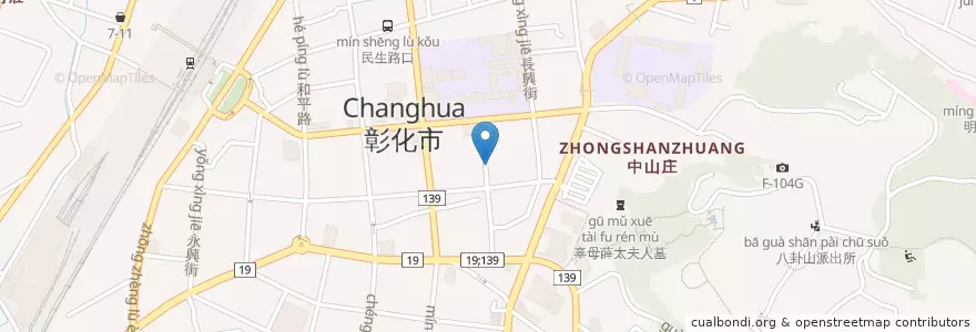 Mapa de ubicacion de 順安婦產科 en 台湾, 台湾省, 彰化県, 彰化市.