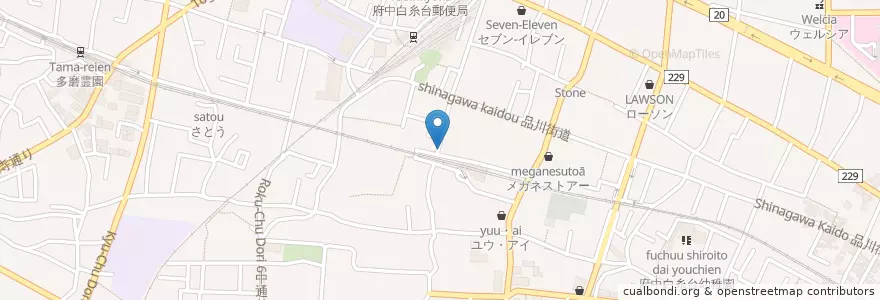 Mapa de ubicacion de アップルパーク en 日本, 东京都/東京都, 府中市.