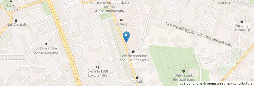 Mapa de ubicacion de Брусника en Rusia, Центральный Федеральный Округ, Москва, Центральный Административный Округ, Тверской Район.