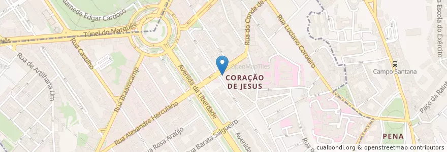Mapa de ubicacion de Charlie Bistro en Portugal, Área Metropolitana De Lisboa, Lisboa, Grande Lisboa, Lisboa, Santo António.