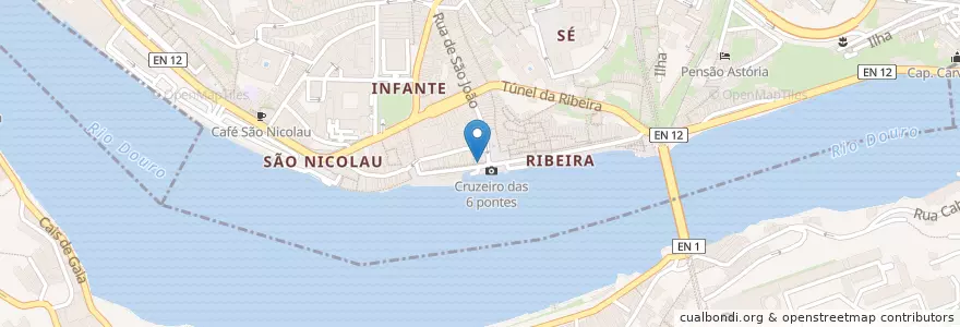 Mapa de ubicacion de Heritage Bistro & Bar en Portugal, Norte, Porto, Área Metropolitana Do Porto, Porto, Vila Nova De Gaia, Santa Marinha E São Pedro Da Afurada.