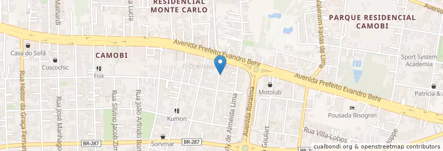Mapa de ubicacion de Sobrado en البَرَازِيل, المنطقة الجنوبية, ريو غراندي دو سول, Região Geográfica Intermediária De Santa Maria, Região Geográfica Imediata De Santa Maria, Santa Maria.
