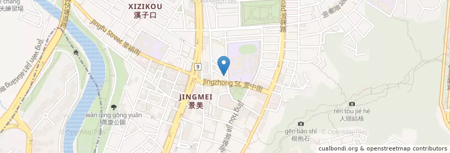 Mapa de ubicacion de 恩納台北心靈咖啡館 en Taïwan, Nouveau Taipei, Taipei, District De Wenshan.