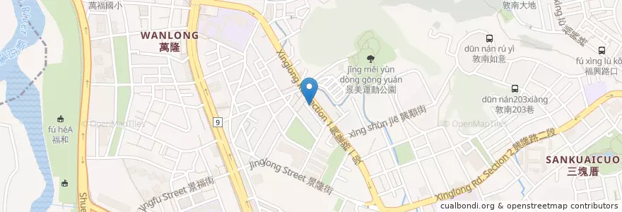 Mapa de ubicacion de 黃嘉欣中醫診所 en Taiwan, Nuova Taipei, Taipei, 文山區.