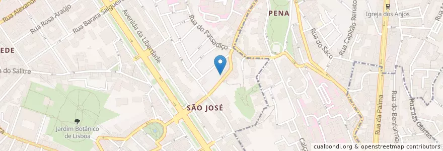 Mapa de ubicacion de Sommelier Lisbon en پرتغال, Área Metropolitana De Lisboa, Lisboa, Grande Lisboa, لیسبون.