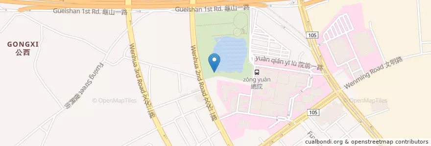 Mapa de ubicacion de 埤寮福德宮 en تايوان, تاو يوان.