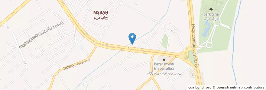 Mapa de ubicacion de داروخانه شبانه روزی en Iran, Alborz, شهرستان کرج, بخش مرکزی شهرستان کرج, کرج.