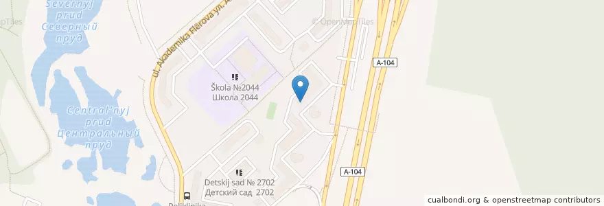 Mapa de ubicacion de Планета здоровья en Rusia, Центральный Федеральный Округ, Москва, Северо-Восточный Административный Округ, Район Северный.