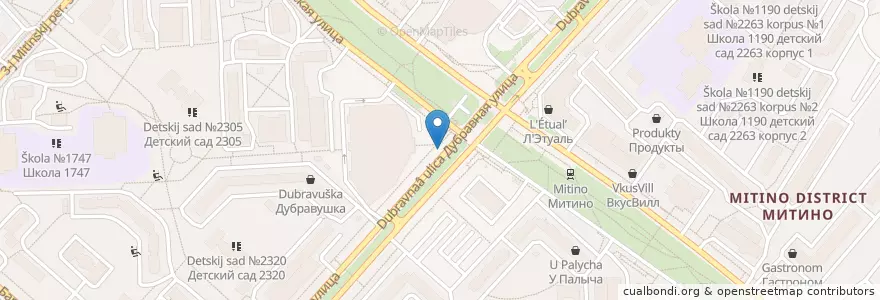 Mapa de ubicacion de Городской туалет en Rusia, Distrito Federal Central, Москва, Северо-Западный Административный Округ, Район Митино.