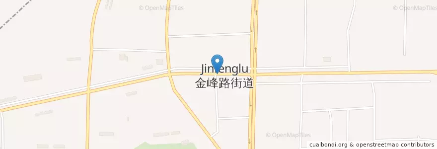 Mapa de ubicacion de 金峰路街道 en 中国, 青海省, 海西蒙古族藏族自治州, 格尔木市, 郭勒木德镇, 金峰路街道.