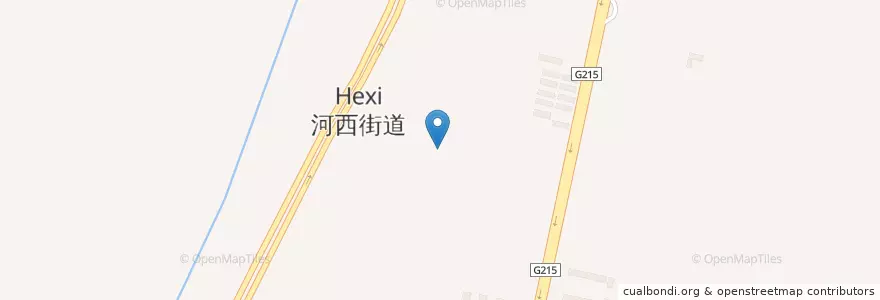Mapa de ubicacion de 河西街道 en 中国, 青海省, 海西蒙古族藏族自治州, 格尔木市, 郭勒木德镇, 河西街道.