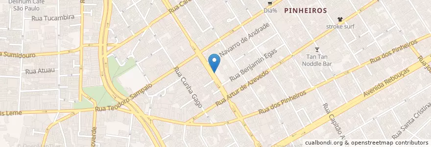 Mapa de ubicacion de E.E Fernão Dias Paes en 巴西, 东南部, 圣保罗, Região Geográfica Intermediária De São Paulo, Região Metropolitana De São Paulo, Região Imediata De São Paulo, 聖保羅.