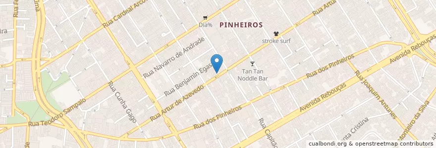 Mapa de ubicacion de Ponto de Táxi Arthu's en Brasil, Región Sudeste, San Pablo, Região Geográfica Intermediária De São Paulo, Região Metropolitana De São Paulo, Região Imediata De São Paulo, San Pablo.