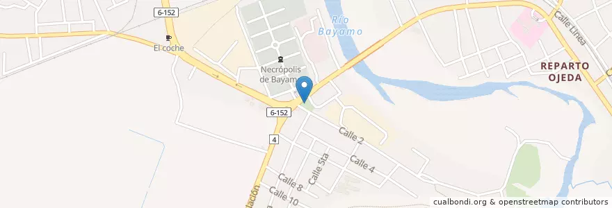Mapa de ubicacion de Zona WiFi ETECSA en کوبا, Granma, Bayamo, Ciudad De Bayamo.