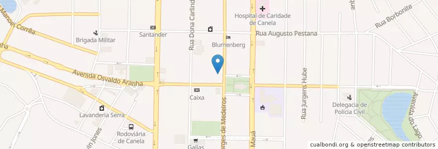 Mapa de ubicacion de Ristorante Dile Valduga en 브라질, 남부지방, 히우그란지두술, Região Geográfica Imediata De Caxias Do Sul, Região Geográfica Intermediária De Caxias Do Sul, Canela.