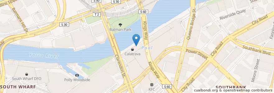Mapa de ubicacion de Lucky Chan en Austrália, Victoria, City Of Melbourne.