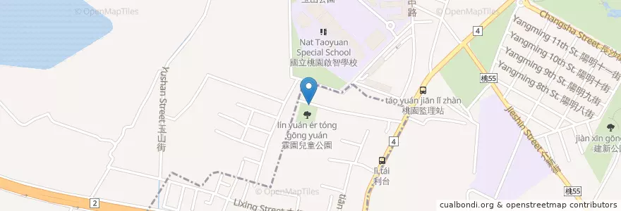 Mapa de ubicacion de 八德霖園公園 en 臺灣, 桃園市, 八德區.
