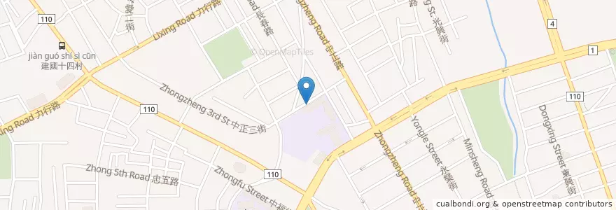 Mapa de ubicacion de 成功國小 en 타이완, 타오위안 시, 타오위안 구.