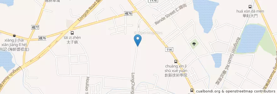 Mapa de ubicacion de 至善綠園 en 臺灣, 桃園市, 中壢區.