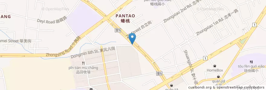 Mapa de ubicacion de 尚順廣場 en تايوان, مقاطعة تايوان, 苗栗縣, 頭份市.