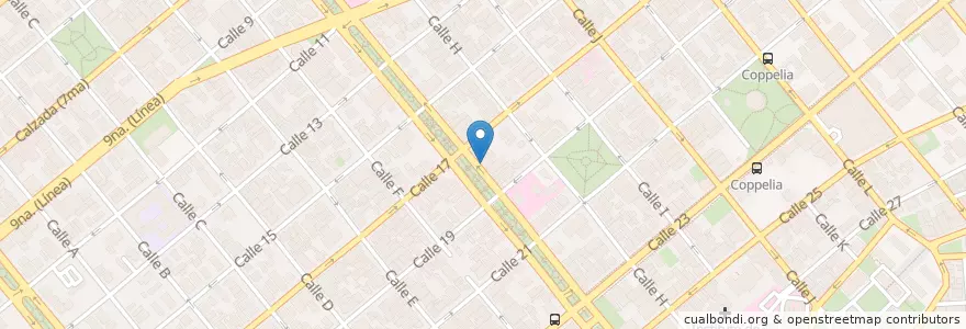 Mapa de ubicacion de Mediateca 'Aimé Césaire' en Cuba, La Habana, Plaza De La Revolución.
