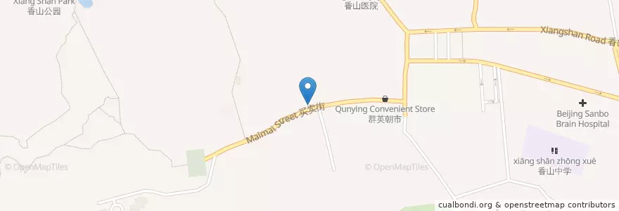 Mapa de ubicacion de Qing-Feng Baozi 庆丰包子铺 en Cina, Pechino, Hebei, 海淀区.