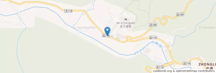 Mapa de ubicacion de 荒郊野外土雞城 en Taiwan, Nuova Taipei, Sanxia.