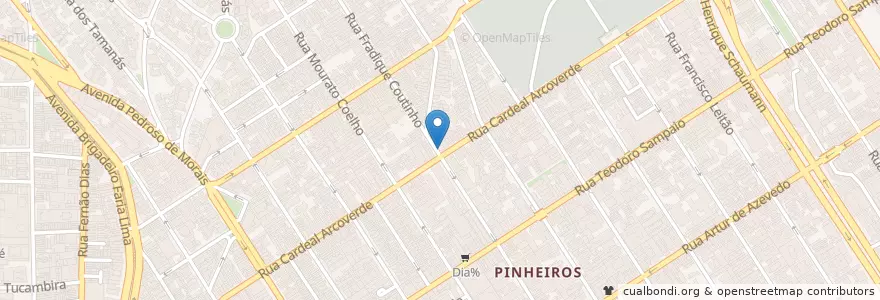 Mapa de ubicacion de Ponto Táxi Comum en 巴西, 东南部, 圣保罗, Região Geográfica Intermediária De São Paulo, Região Metropolitana De São Paulo, Região Imediata De São Paulo, 聖保羅.