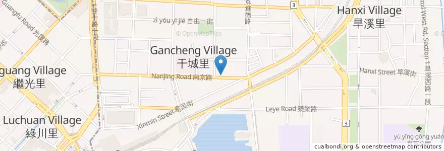 Mapa de ubicacion de 秀泰廣場 en Taïwan, Taichung, 東區.