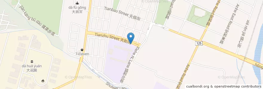 Mapa de ubicacion de 安和國中 en تایوان, تایچونگ, 西屯區.
