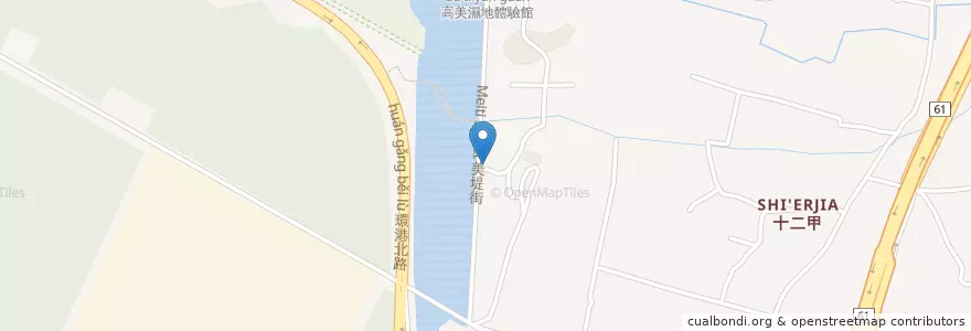 Mapa de ubicacion de 高美濕地第一停車場 en 臺灣, 臺中市, 清水區.
