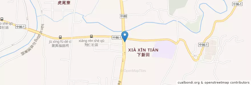 Mapa de ubicacion de 潭子聯合辦公大樓 en 타이완, 타이중 시, 탄쯔 구.