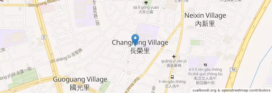 Mapa de ubicacion de 益民國小 en تايوان, تاي شانغ, 大里區.
