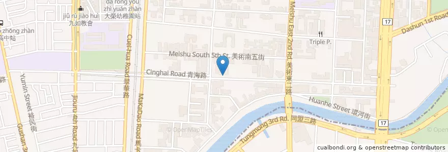 Mapa de ubicacion de 佐棧冰舖 en 台湾, 高雄市, 鼓山区.