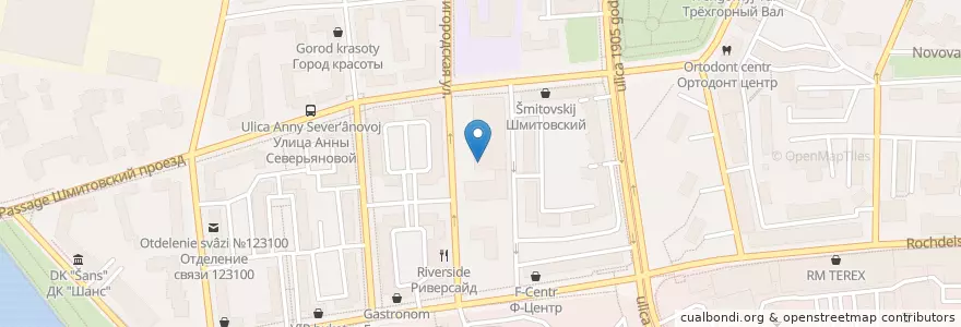 Mapa de ubicacion de La Taverna en Russia, Distretto Federale Centrale, Москва, Центральный Административный Округ, Пресненский Район.