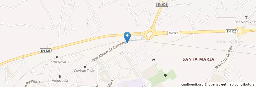 Mapa de ubicacion de O Bom Garfa en Portugal, Algarve, Algarve, Faro, Tavira, Tavira.
