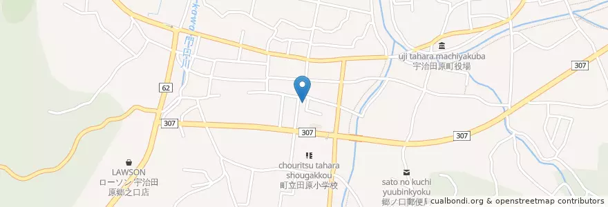 Mapa de ubicacion de 正法寺 en Jepun, 京都府, 綴喜郡, 宇治田原町.