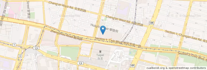 Mapa de ubicacion de 饗食天堂 en Taiwan, New Taipei, Taipei.