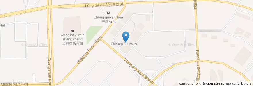Mapa de ubicacion de 杭州小吃 en 中国, 北京市, 河北省, 朝阳区 / Chaoyang.