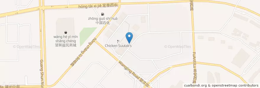 Mapa de ubicacion de Tofu Villiage en China, Peking, Hebei, 朝阳区 / Chaoyang.