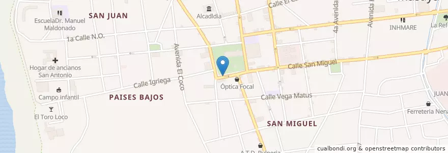 Mapa de ubicacion de Ingri Alejandra Busto en Nicaragua, Masaya, Masaya (Municipio).