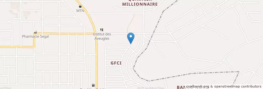 Mapa de ubicacion de Groupe Scolaire GFCI en Costa De Marfil, Abiyán, Yopougon.