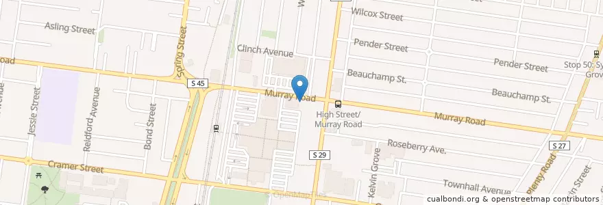 Mapa de ubicacion de Murray Road Medical Centre en Australie, Victoria, City Of Darebin.