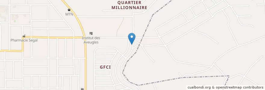 Mapa de ubicacion de Clinique Médicale St Jean Baptiste en Côte D'Ivoire, Abidjan, Yopougon.