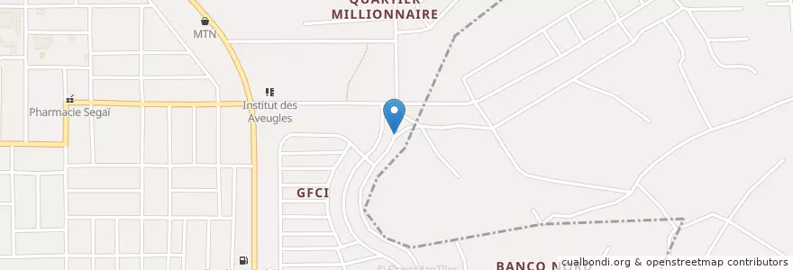Mapa de ubicacion de Maquis en Elfenbeinküste, Abidjan, Yopougon.