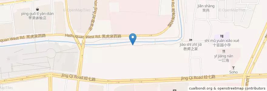 Mapa de ubicacion de 听仙亭 en China, Shandong, 济南市, 历下区.