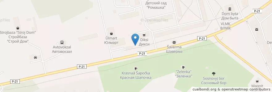Mapa de ubicacion de Семейное кафе "Встреча" en Russia, Northwestern Federal District, Leningrad Oblast, Olhava District, Syasstroy.