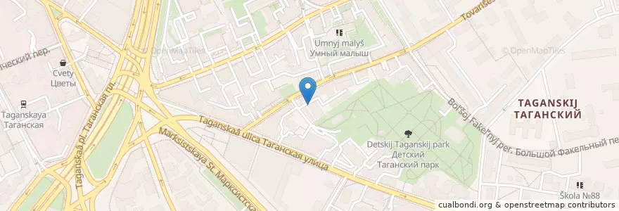 Mapa de ubicacion de Method en Russia, Distretto Federale Centrale, Москва, Центральный Административный Округ, Таганский Район.