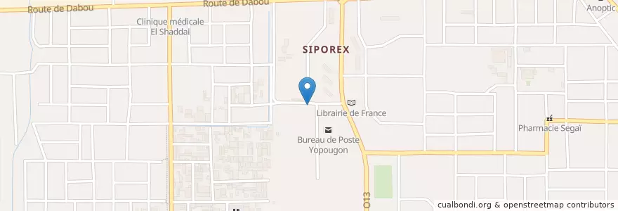 Mapa de ubicacion de Maquis Le Gouverneur en コートジボワール, アビジャン, Yopougon.