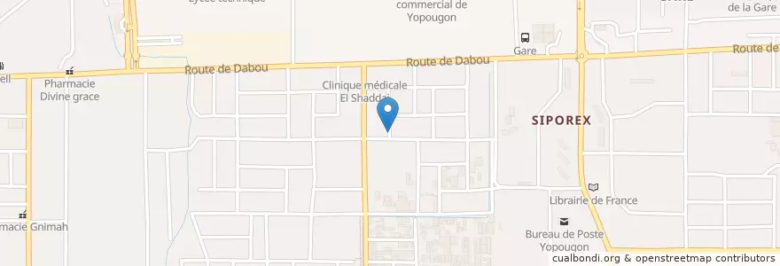 Mapa de ubicacion de Buvette en Costa Do Marfim, Abidjan, Yopougon.